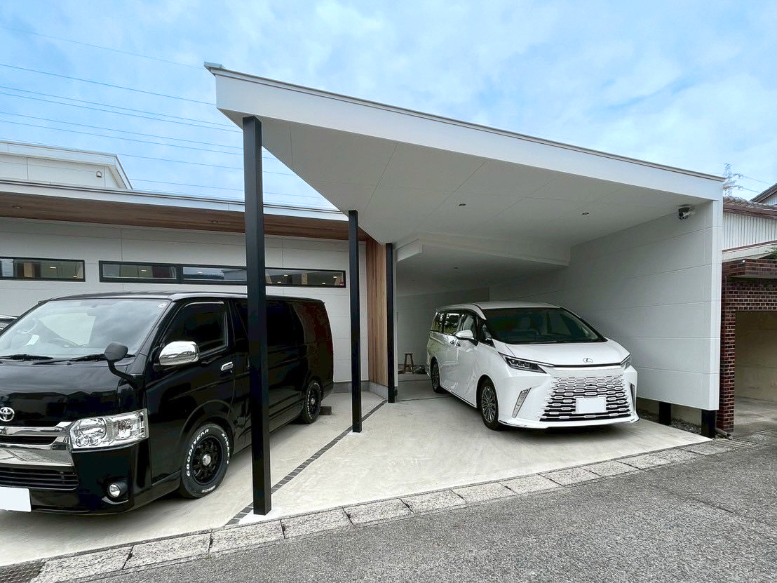 造作ガレージ　カーポート専門店プラス　施工実績|愛知県名古屋市のカーポート＆ガレージ専門店プラス